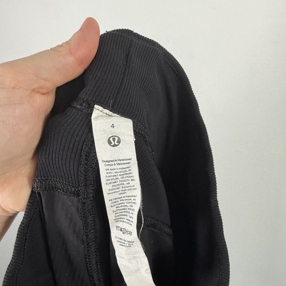 Lululemon Dance Studio Mid Rise Jogger Full Length Black Commuter Travel Women 4 - Picture 6 of 7
